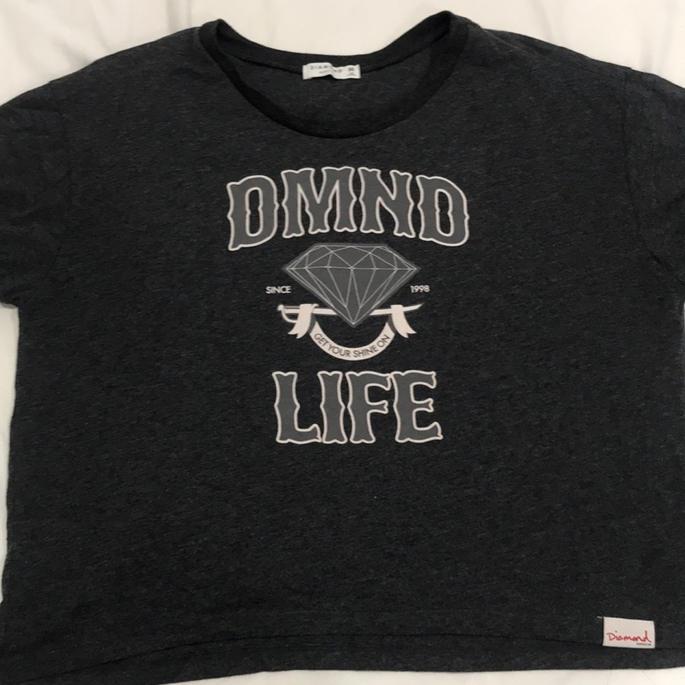 Diamond Oversized Crop Top